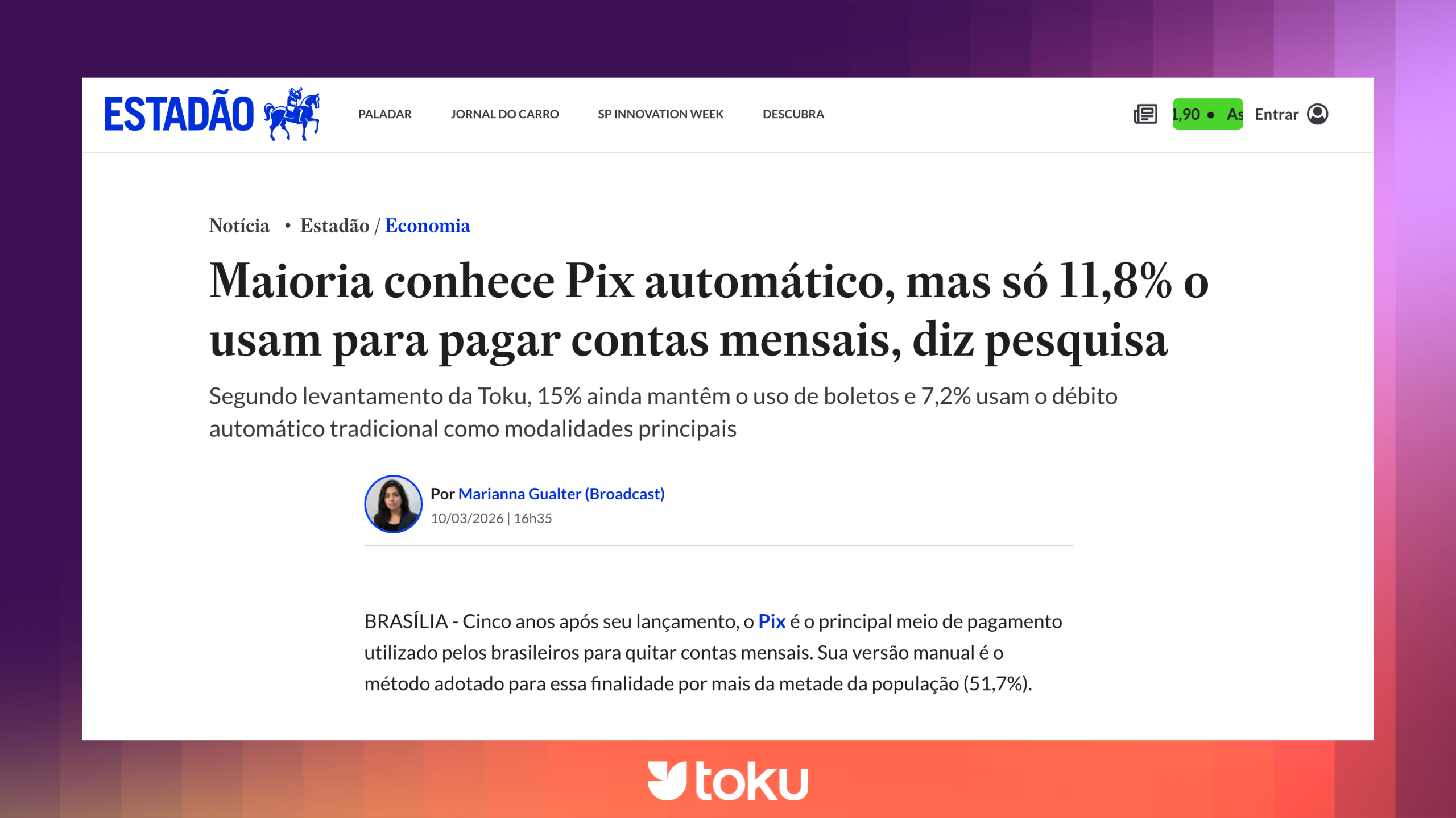 <span id=hs_cos_wrapper_name class=hs_cos_wrapper hs_cos_wrapper_meta_field hs_cos_wrapper_type_text style= data-hs-cos-general-type=meta_field data-hs-cos-type=text Pesquisa da Toku sobre Pix Automático é destaque no Estadão 
