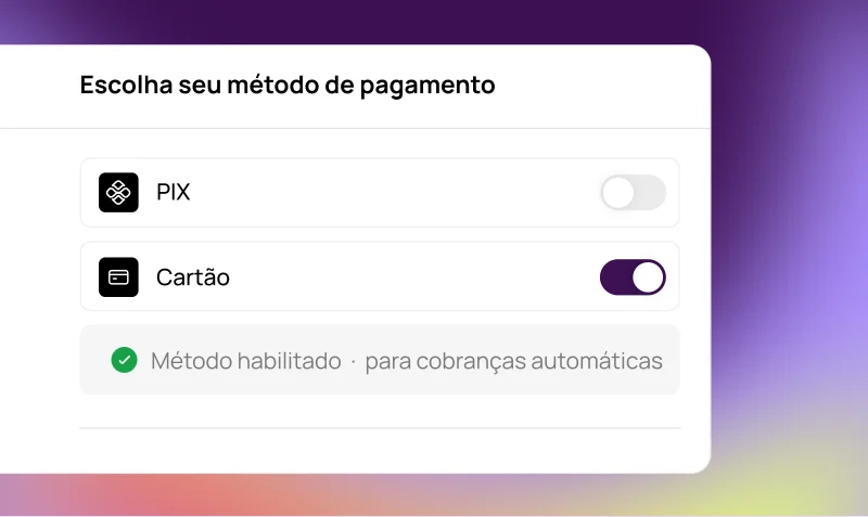 Automatize pagamentos recorrentes
