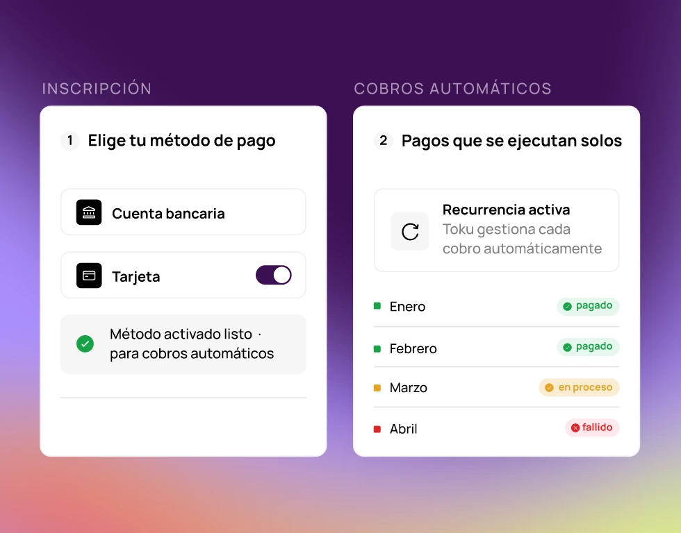 Aumenta pagos automáticos y cobra en fecha