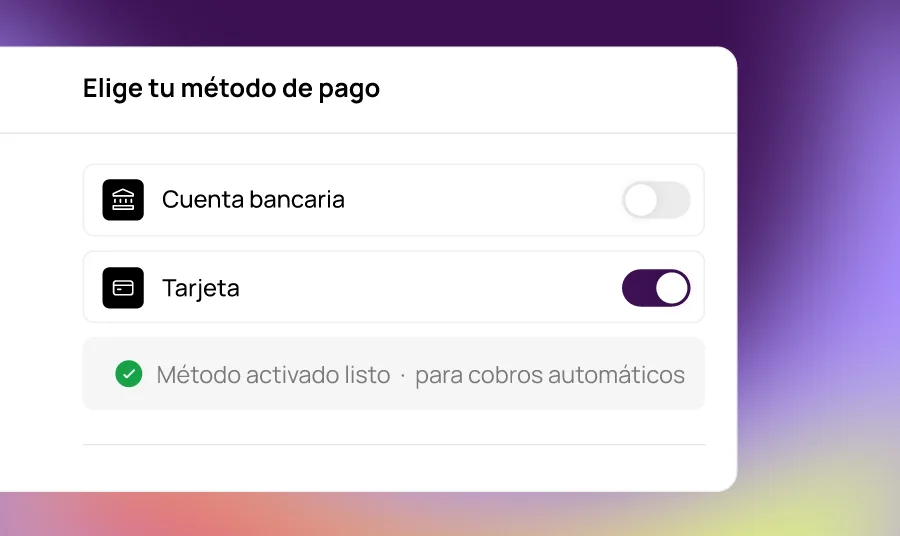 Aumenta los pagos automáticos y cobra antes