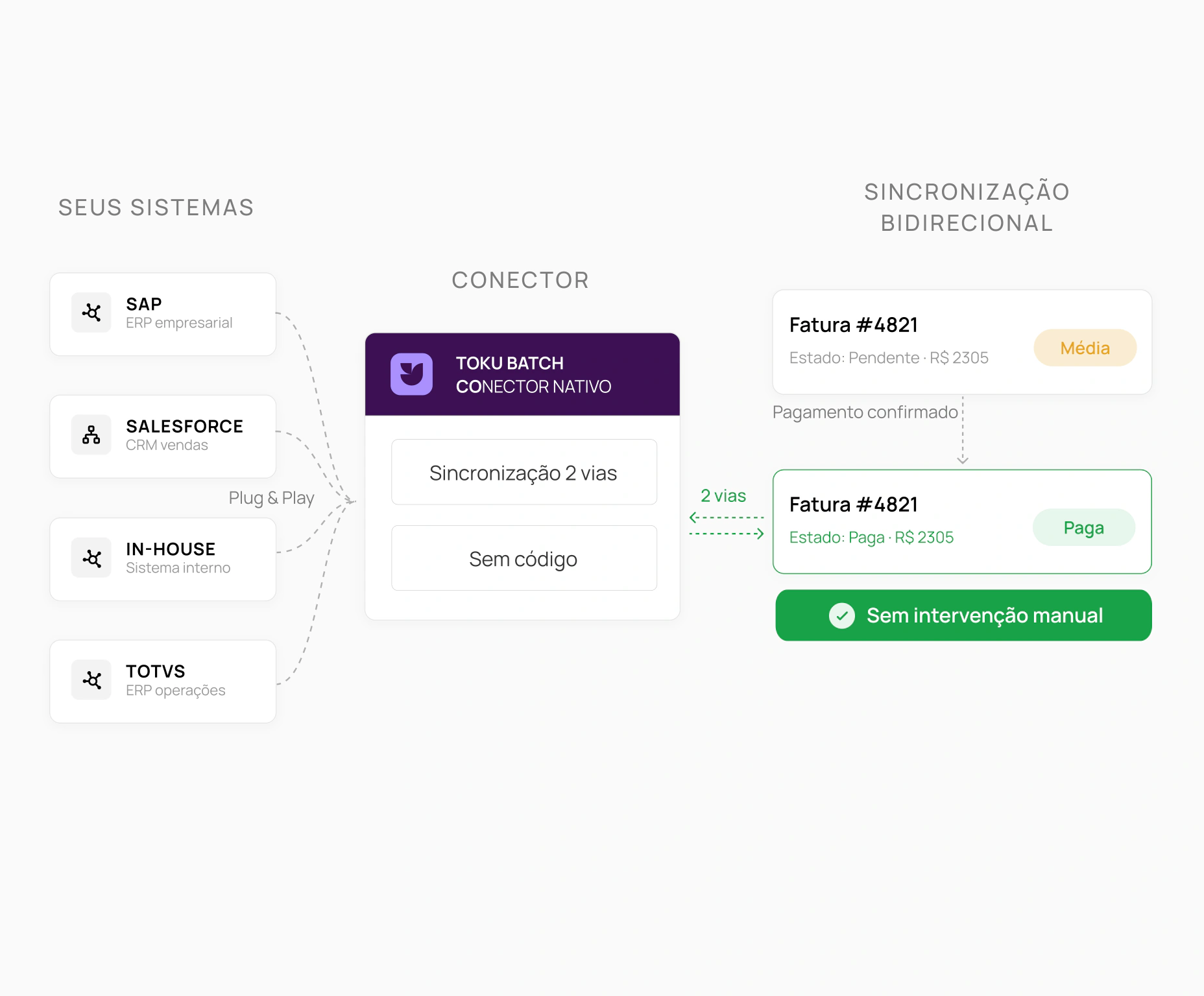 Conectores ERPs e CRM